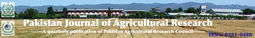 Pakistan Journal of Agricultural Research